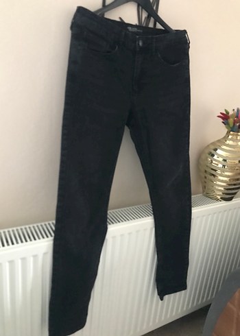 Erkek Siyah Kemerli Normal Boy Denim Pantolon - Görsel 4