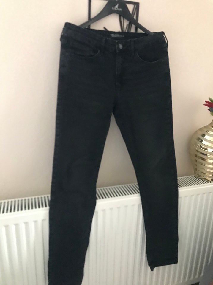 Erkek Siyah Kemerli Normal Boy Denim Pantolon - Görsel 2