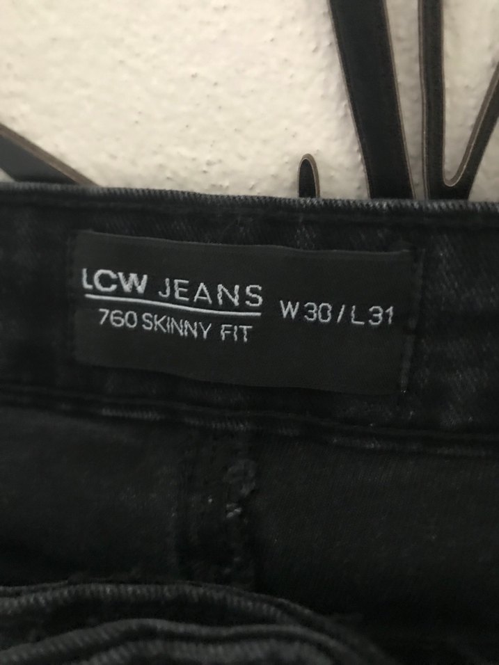 Erkek Siyah Kemerli Normal Boy Denim Pantolon - Görsel 5