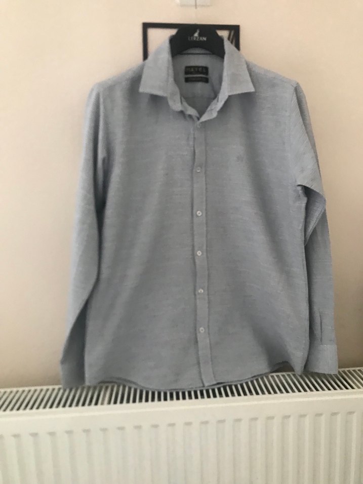 Gri Erkek Gömlek - Görsel 3