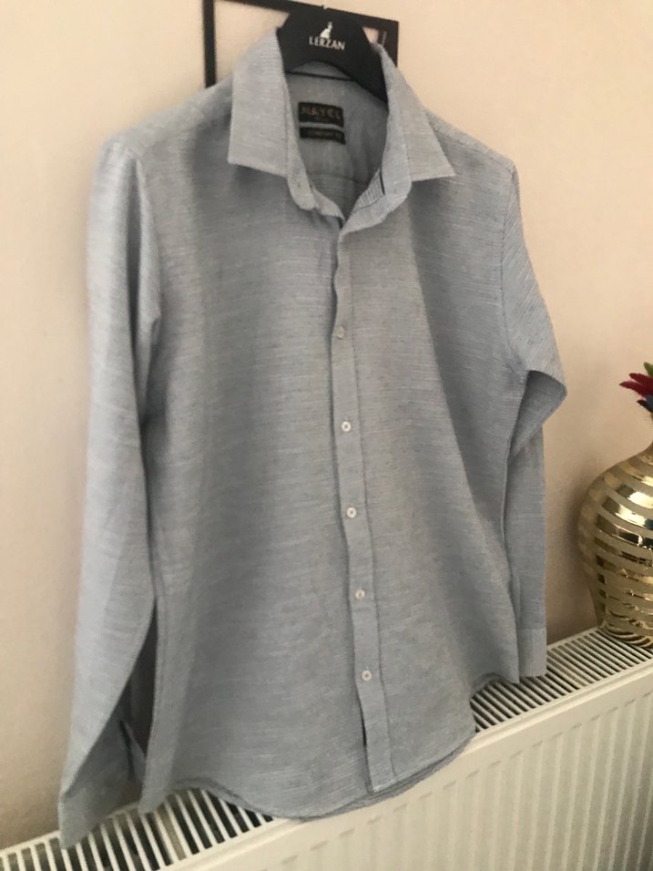 Gri Erkek Gömlek - Görsel 2
