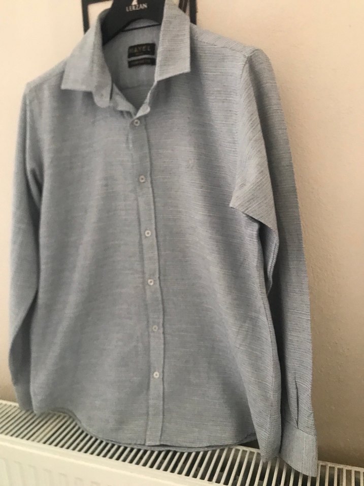 Gri Erkek Gömlek - Görsel 4