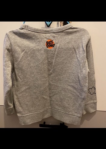 Gri Baskılı Erkek Çocuk Sweatshirt - Görsel 4