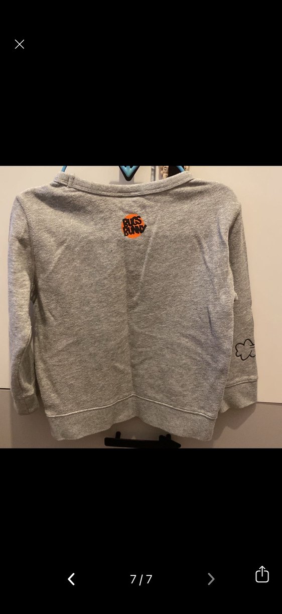 Gri Baskılı Erkek Çocuk Sweatshirt - Görsel 4