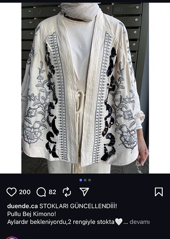 Nakışlı Uzun Bohem Kadın Kimono
