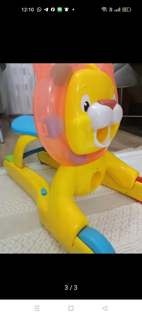 Renkli Aslan Figürlü Bebek Yürütücü - Görsel 2