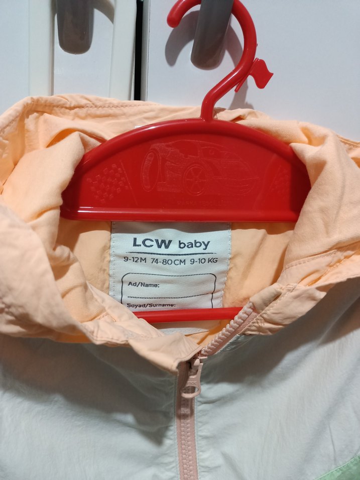 Renkli Kapüşonlu Kız Çocuk Yağmurluk - Görsel 2