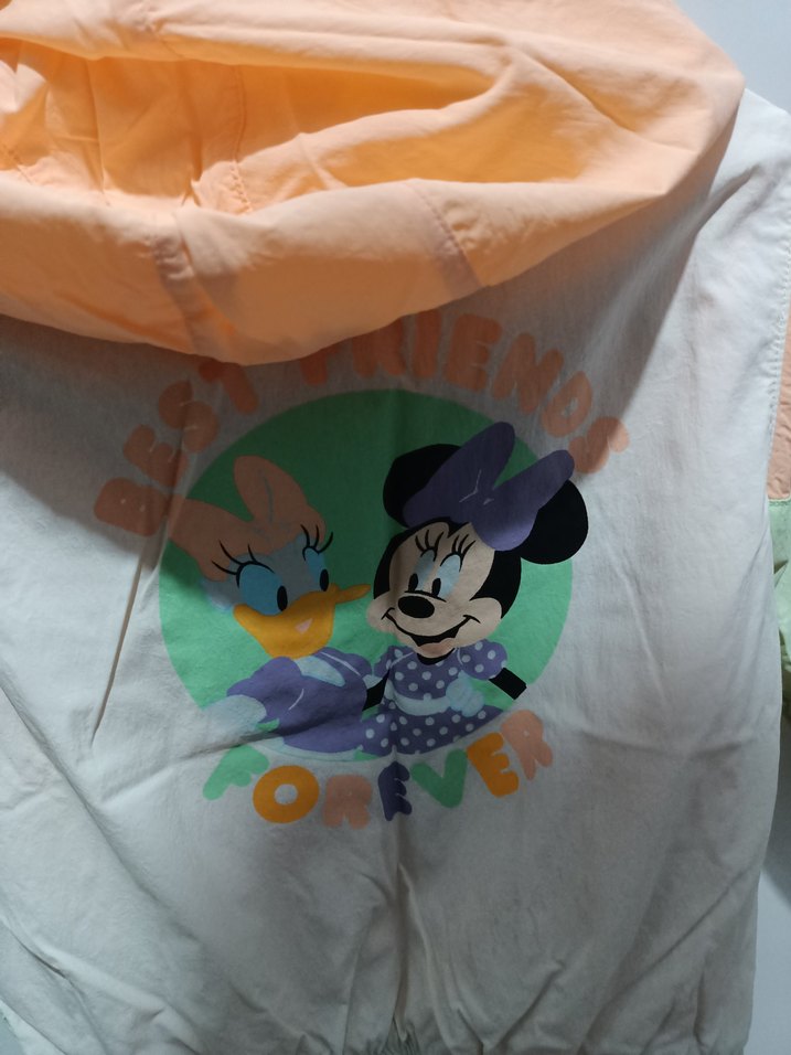 Renkli Kapüşonlu Kız Çocuk Yağmurluk - Görsel 4