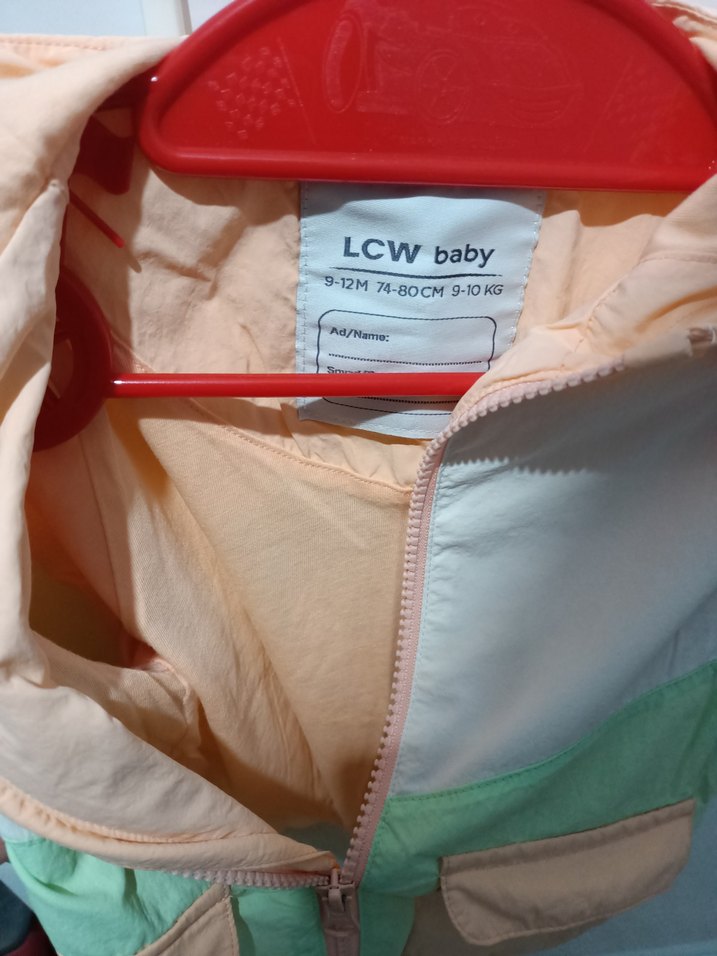 Renkli Kapüşonlu Kız Çocuk Yağmurluk - Görsel 5