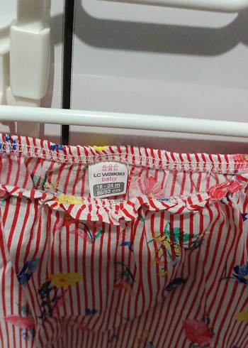 Çiçek Desenli Pembe Kız Çocuk Askılı Bluz - Görsel 2