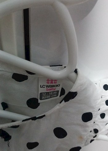 Kız Çocuk Puantiyeli Fırfırlı üst - Görsel 3