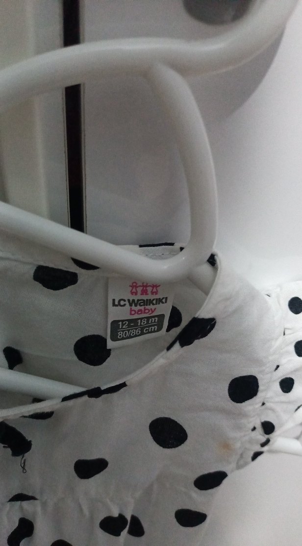 Kız Çocuk Puantiyeli Fırfırlı üst - Görsel 3