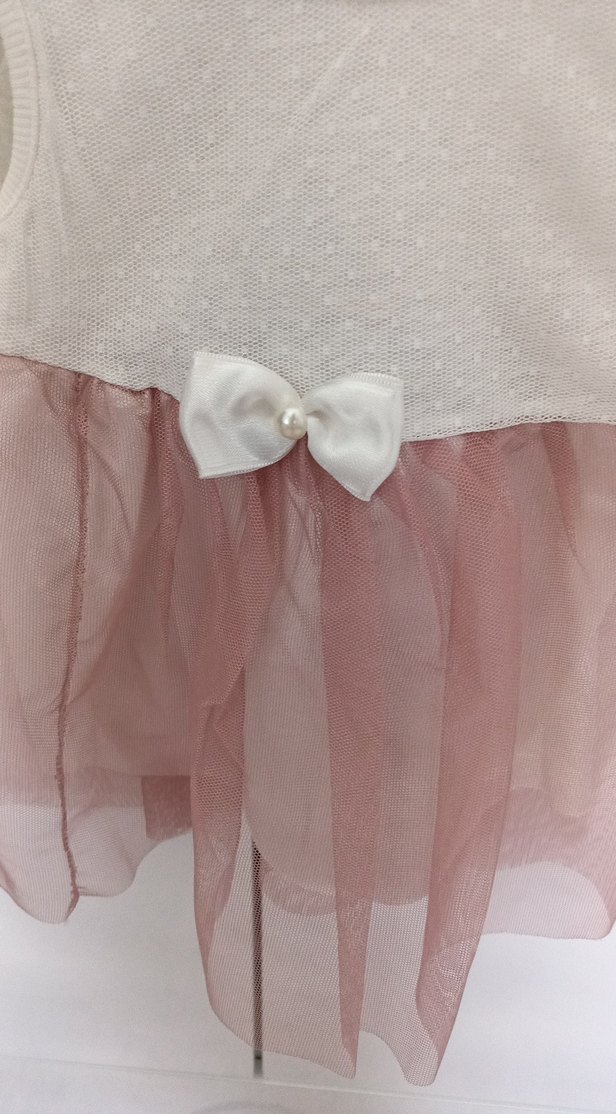 Kız Çocuk Beyaz  Fırfırlı Elbise - Görsel 2