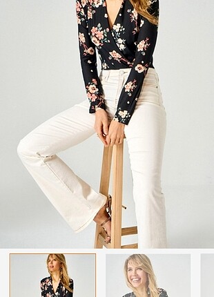 Desenli bodysuit