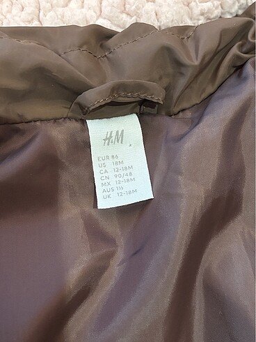 12-18 Ay Beden H&M kahverengi mont