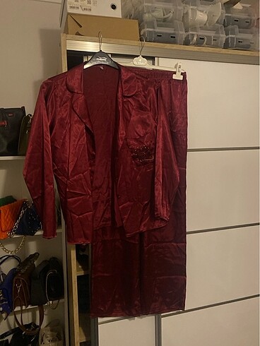 Saten pijama takımı