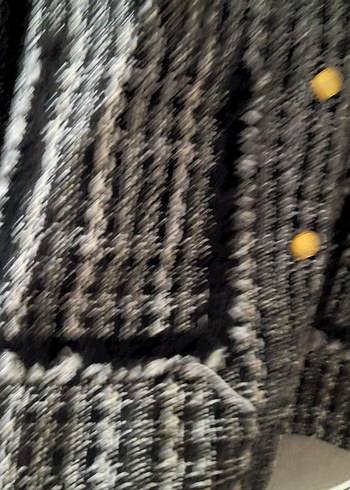 Gri Düğmeli Midi Kadın Kaban - Görsel 3