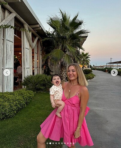 s Beden pembe Renk Zara viral fiyonklu tafta elbise