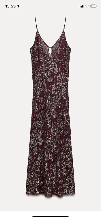 Zara ZW Collection pullu slip elbise
