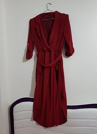 bordo elbise