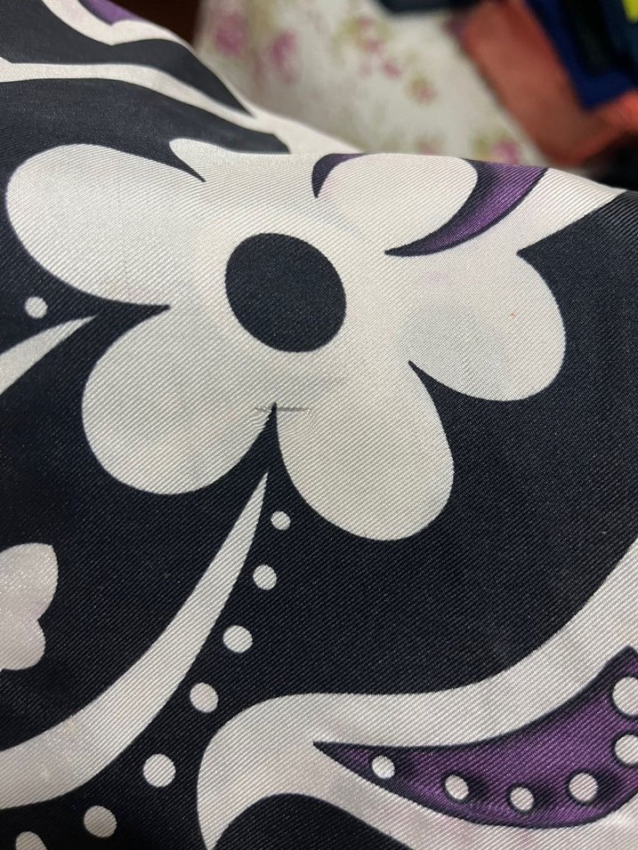 Mor ve Yeşil Bohem Kadın Fular - Görsel 2