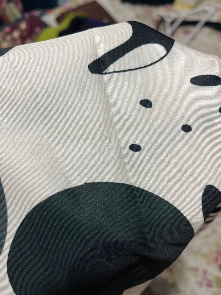 Gri Çok Renkli Avant-Garde Kadın Fular - Görsel 2