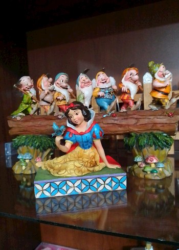 Enesco Pamuk Prenses ve Yedi Cüceler Biblo Set Antika koleksiyon