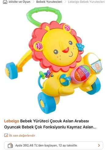 Fisher Price Fisher Price Bebek Yürüteci