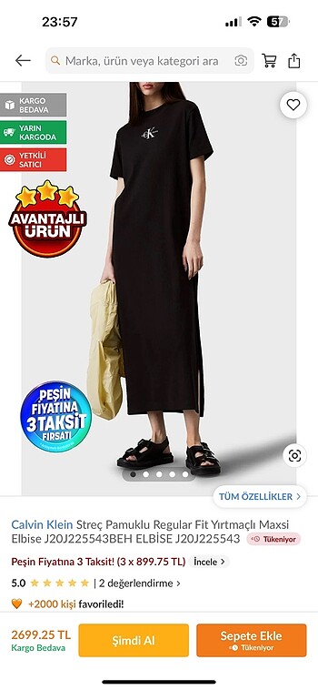 Calvın klein elbise