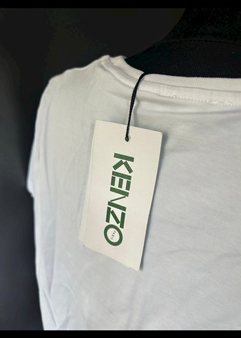 Kenzo Beyaz Baskılı Kısa Kollu Kadın Tişört