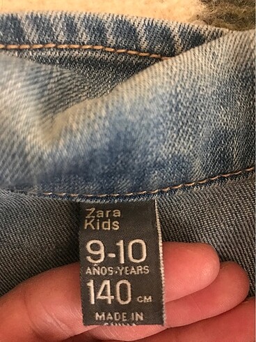 9 Yaş Beden lacivert Renk ZARA KOT CEKET