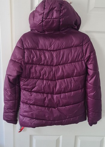 LC Waikiki Kadın Mor Fermuarlı Kışlık Mont