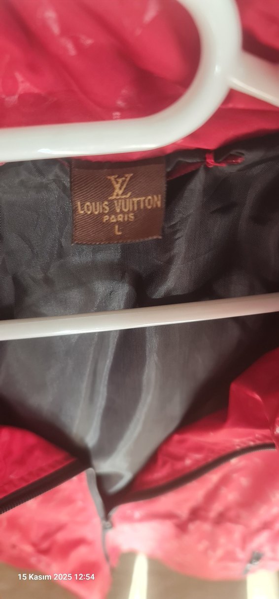 Kırmızı Bayan Fermuarlı Yağmurluk - Görsel 4