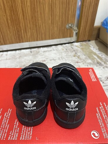 25 Beden siyah Renk adidas çocuk spor ayakkabı