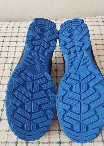 Mavi Siyah Biker Erkek erkek is ayakkabısı - Görsel 5