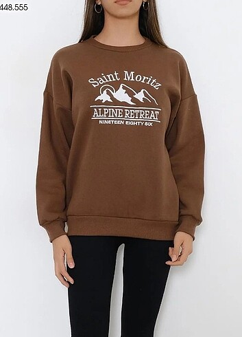 H&M Önü desenli sweatshirt 
