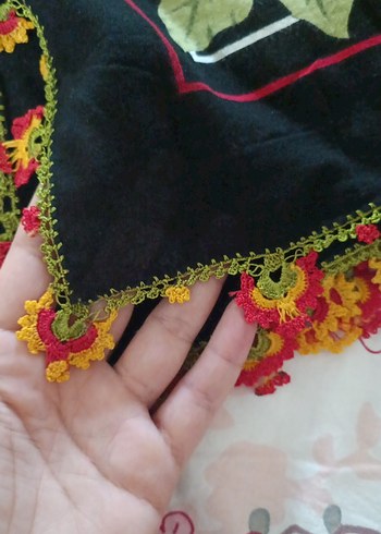 Çiçekli Fırfırlı Bohem Kadın Fuları