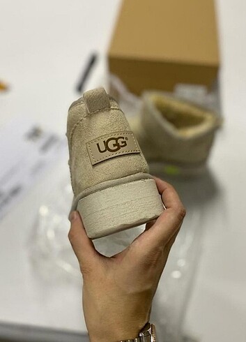 38 Beden ten rengi Renk UGG kalın taban mini bej 