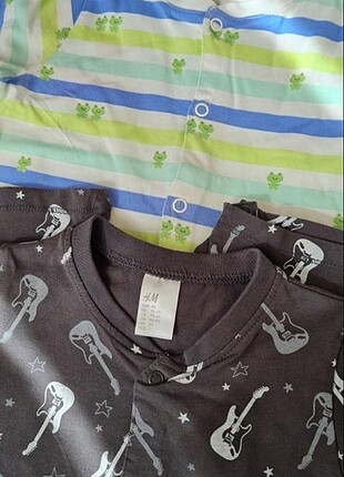 H&M Kisa Kollu Şort Tulum Penye