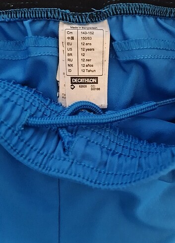 11-12 Yaş Beden mavi Renk Decathlon Erkek Çocuk Tenis Şortu