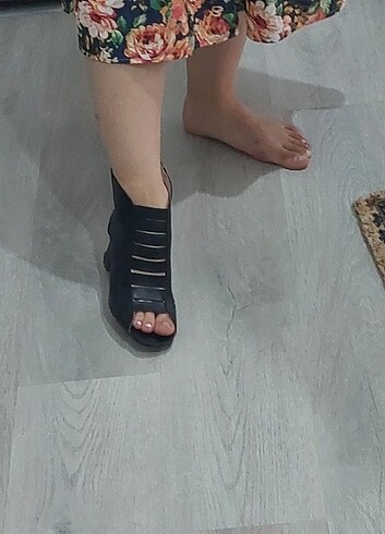 Diğer Siyah topuklu sandalet 