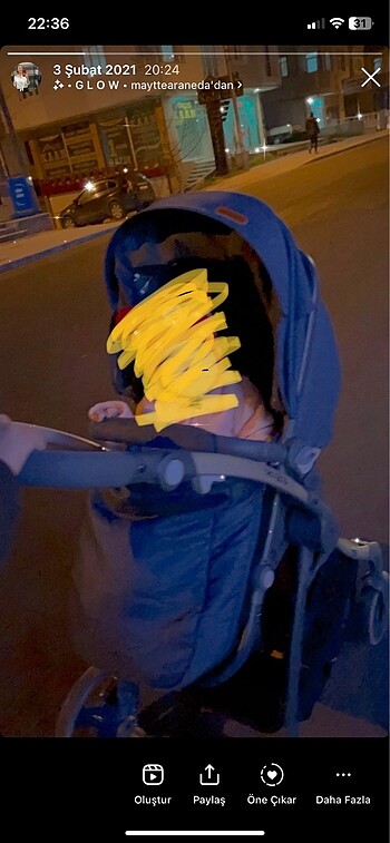 Diğer Beden lacivert Renk Bebek arabası