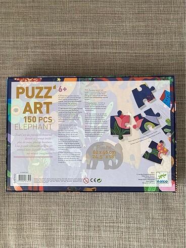 Beden Djeco Puzzle Art Elephant