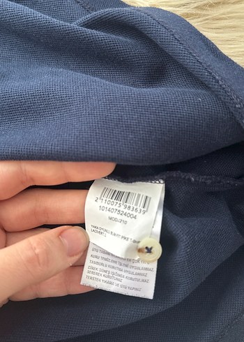 Düğmeli Lacivert Erkek Polo orjinal beymen Tişört - Görsel 4