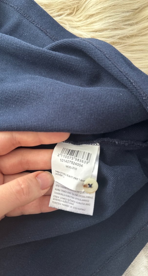 Düğmeli Lacivert Erkek Polo orjinal beymen Tişört - Görsel 4