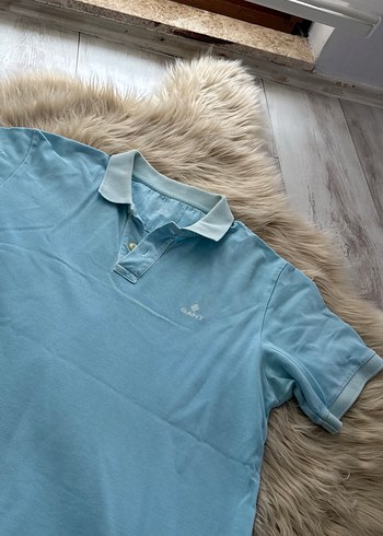 Mavi Erkek Polo Tişört, Kısa Kollu, Dar Kesim orjinal Gant - Görsel 3