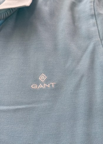 Mavi Erkek Polo Tişört, Kısa Kollu, Dar Kesim orjinal Gant - Görsel 2