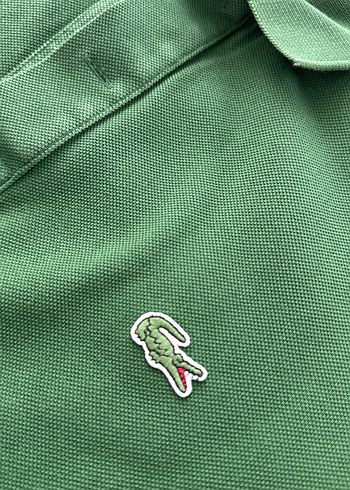 Erkek Koyu Yeşil orjinal lacoste polo tişört - Görsel 6