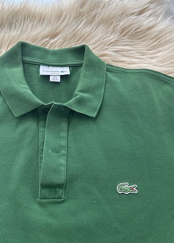 Erkek Koyu Yeşil orjinal lacoste polo tişört - Görsel 2