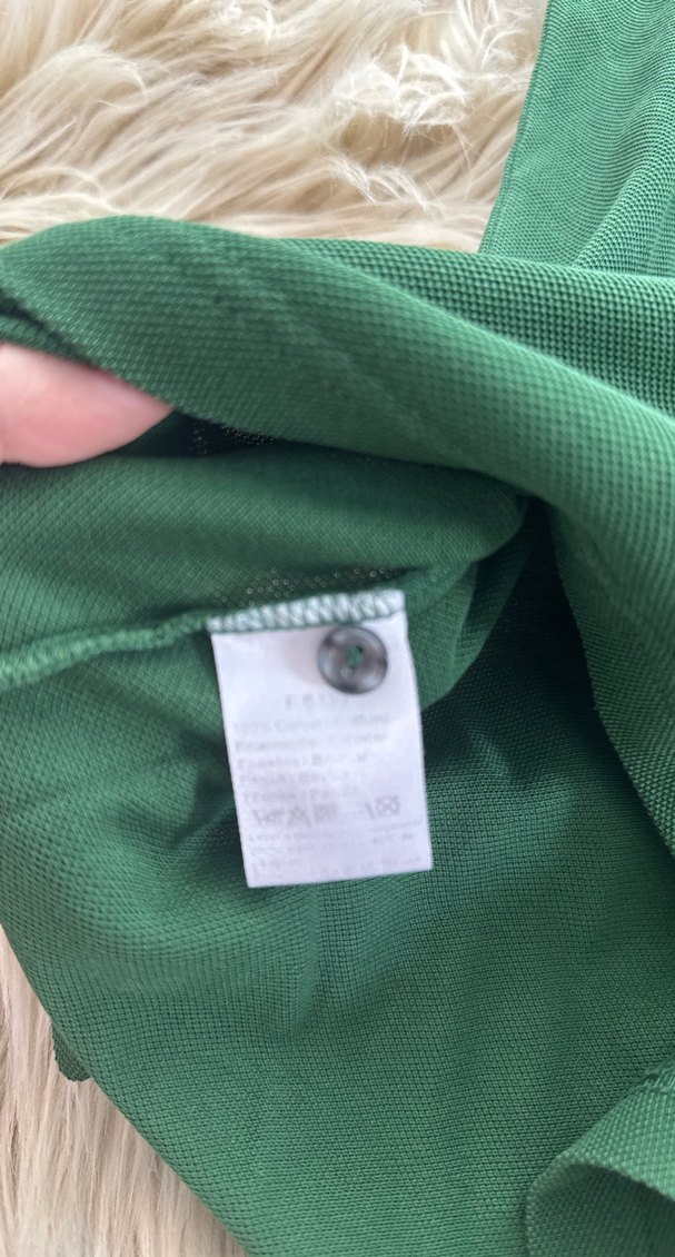 Erkek Koyu Yeşil orjinal lacoste polo tişört - Görsel 4